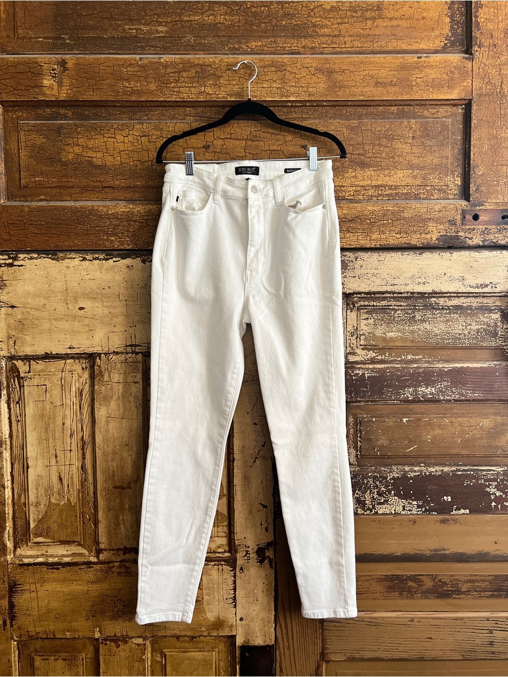 Judy Blue White High Rise Skinny Jeans | Classic Stretch Denim